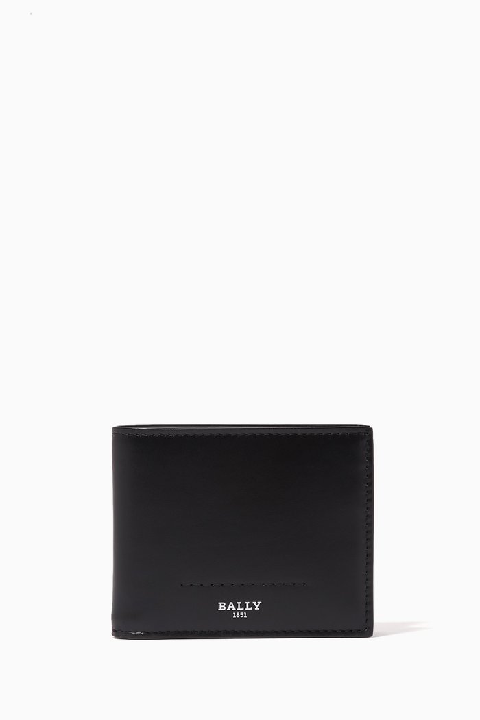 

Scevye Bifold Wallet in Leather, Black