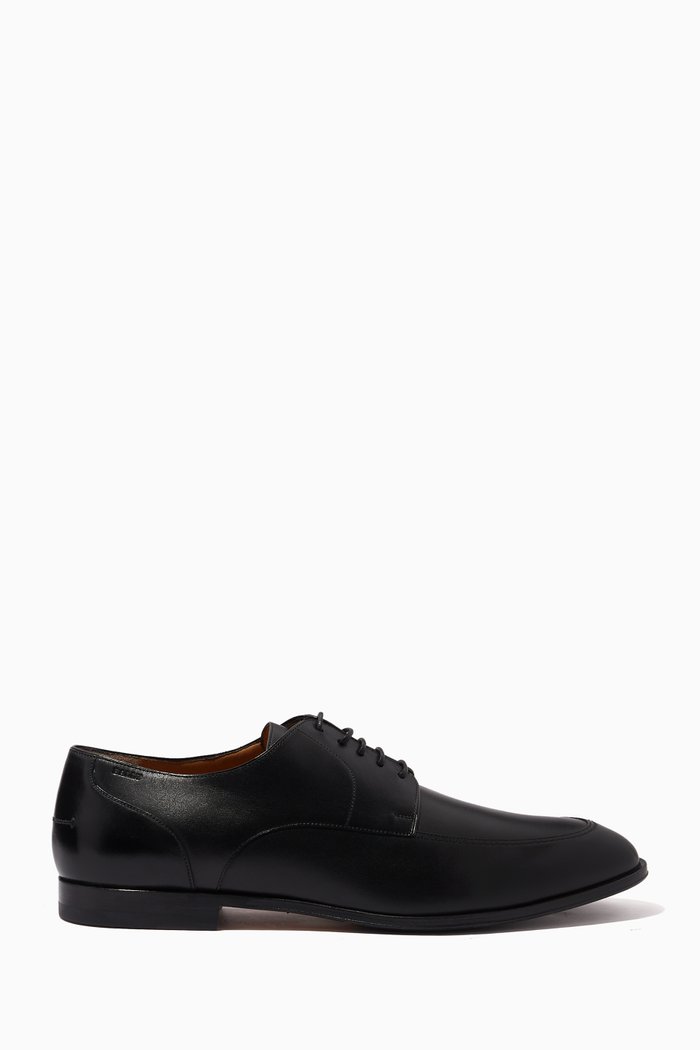 

Wedmer Derby Lace-up Shoes in Leather, Black