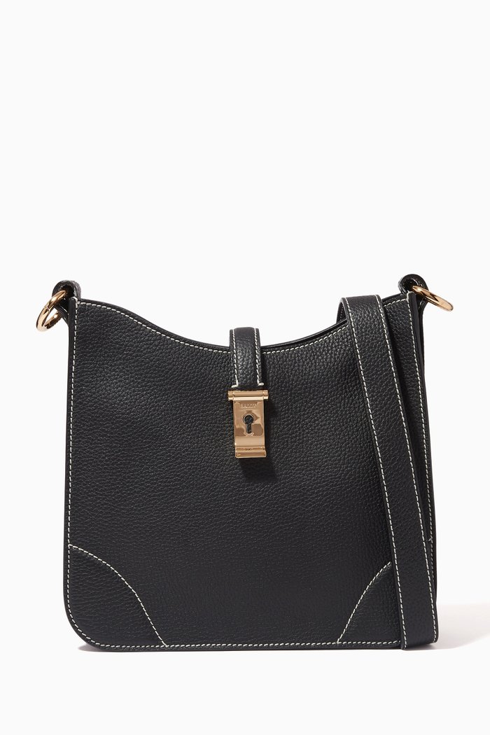 

Small Lavynia Crossbody Bag in DriTan™ Leather, Black
