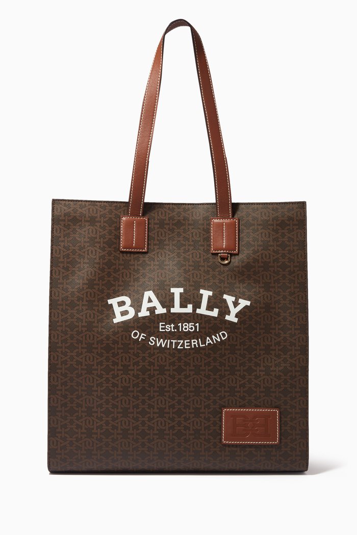 

Medium Crystalia Monogram Tote Bag in TPU, Brown