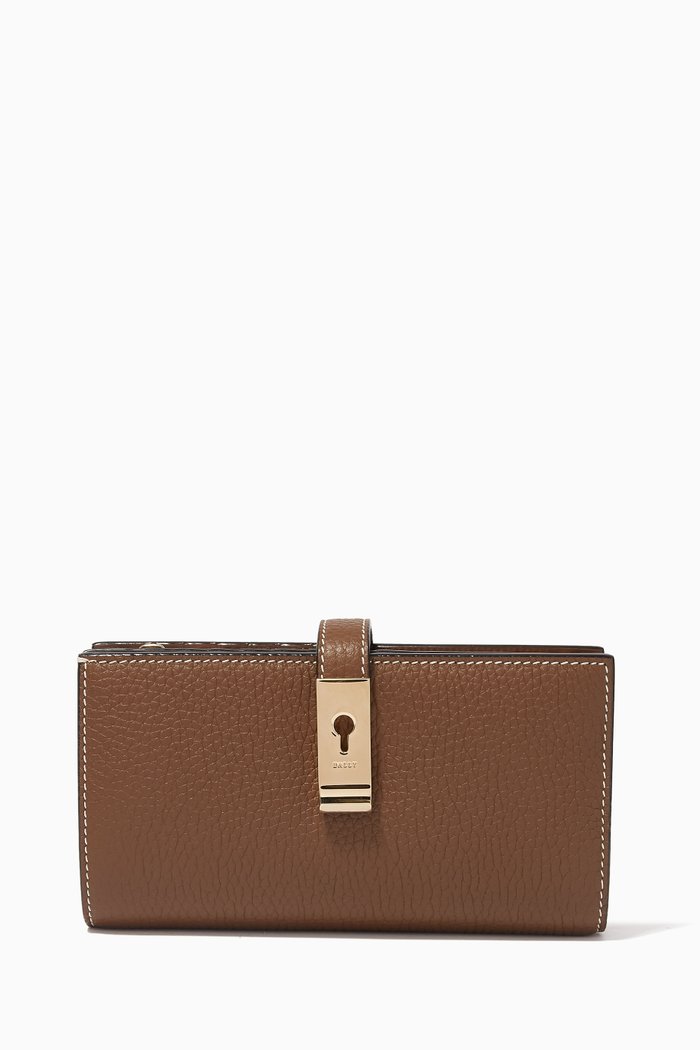 

Amber French Wallet in Leather, Brown