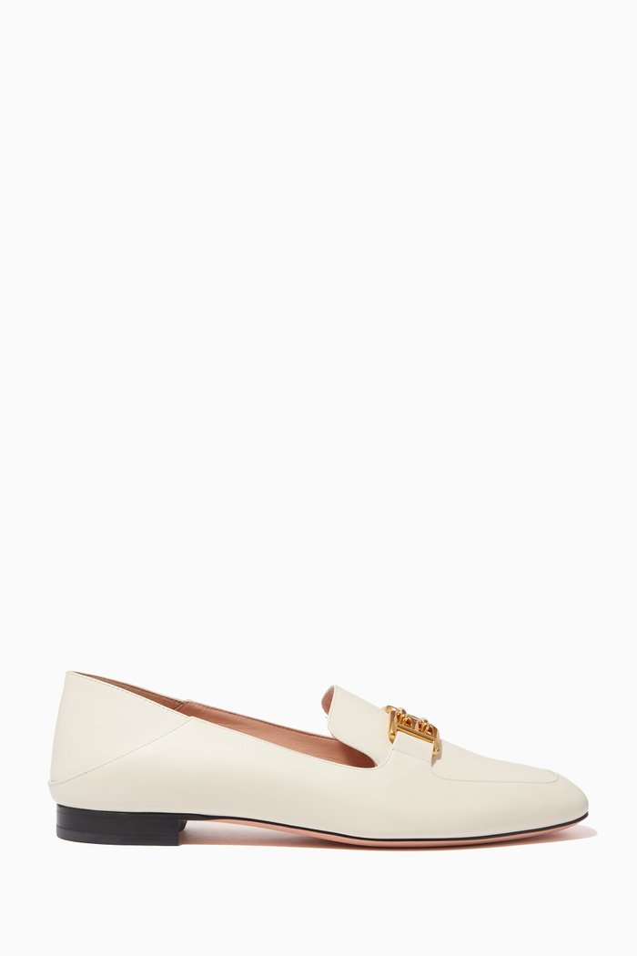 

Ellah B-chain Loafers in Leather, Neutral