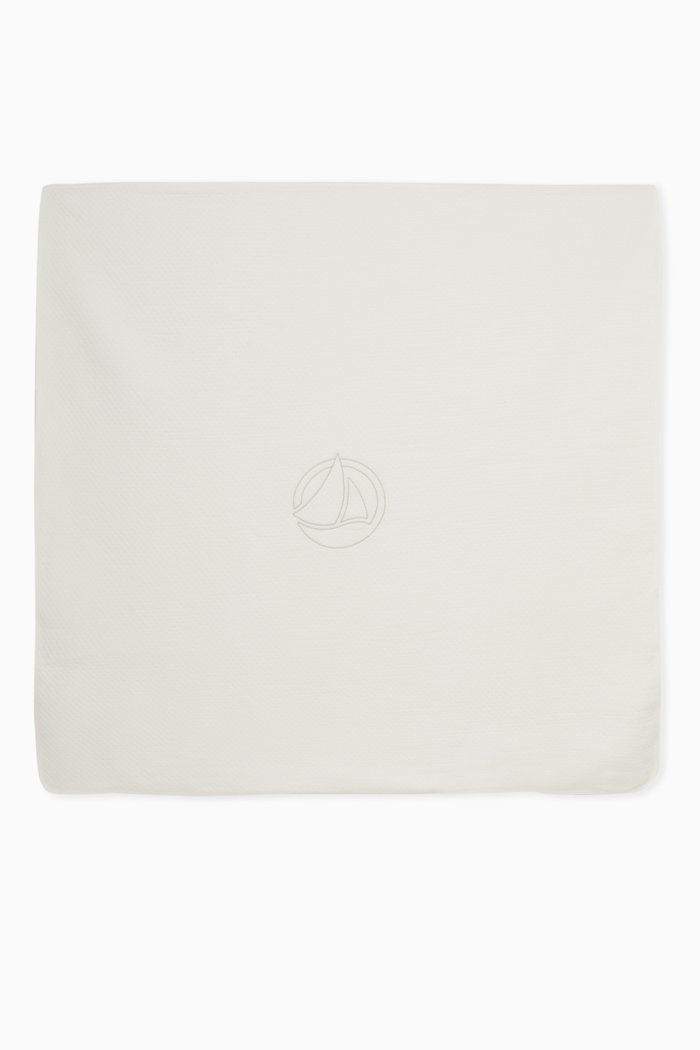 

Couverture Blanket in Organic Cotton, White