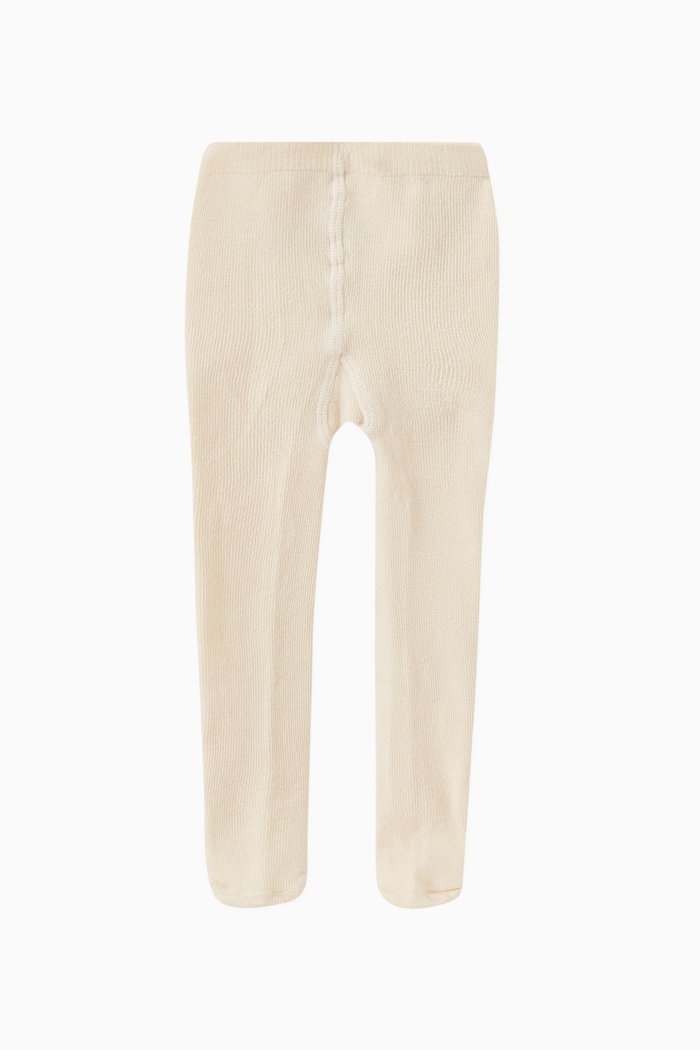 

Plain Tights in Cotton, Neutral