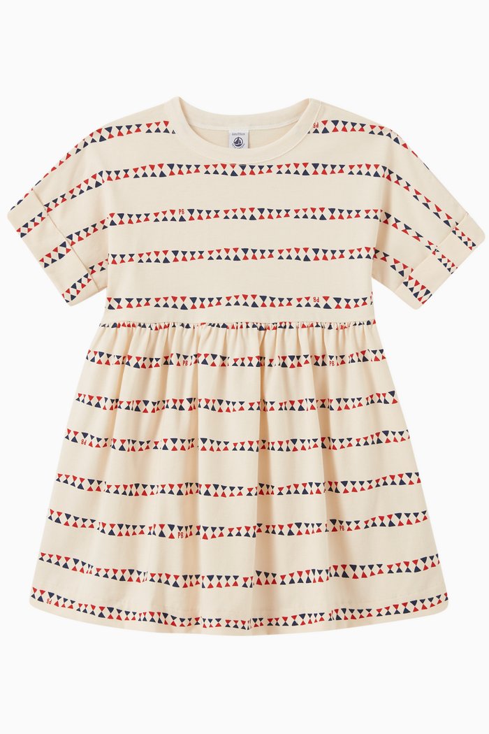 

Pattern Dress in Cotton, Multicolour