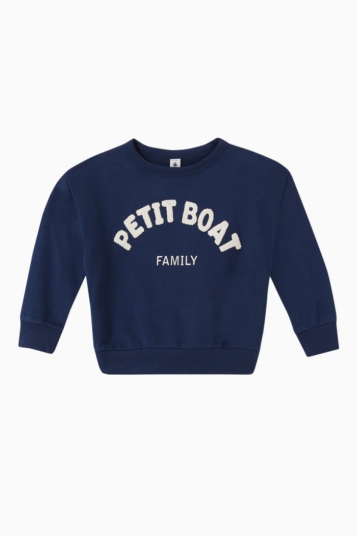 

Logo Sweatshirt in Cotton, Blue