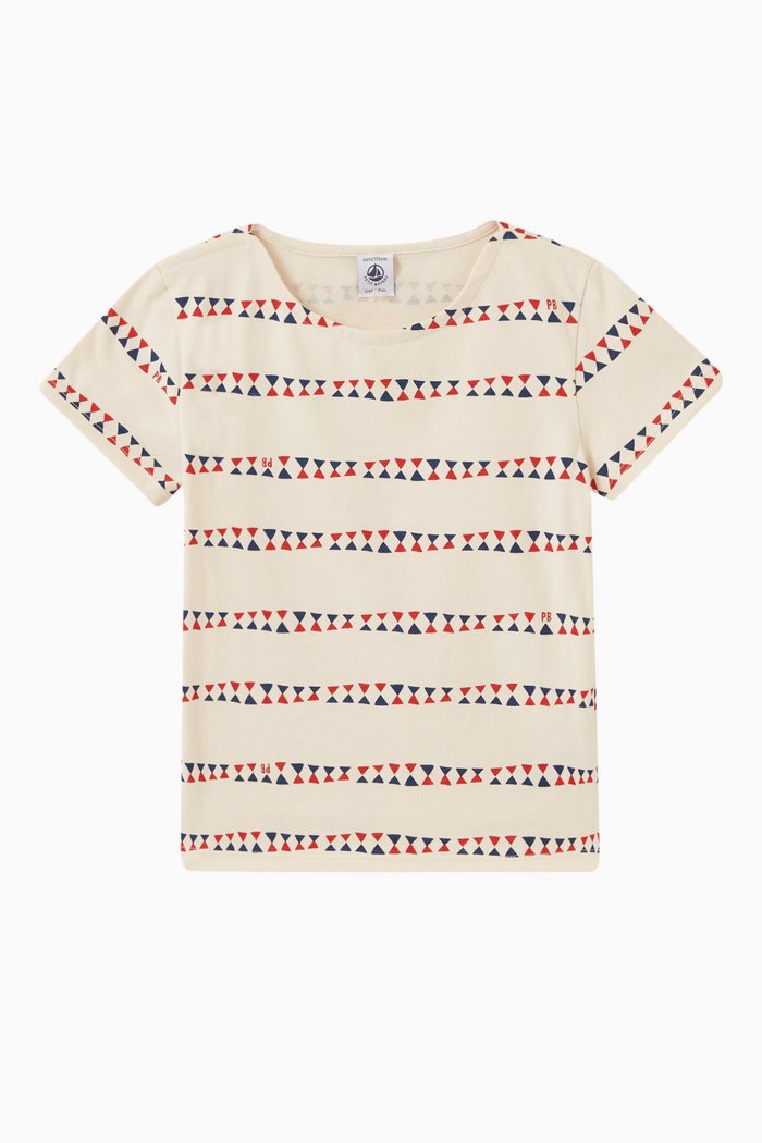 

Patterned T-shirt in Cotton, Multicolour