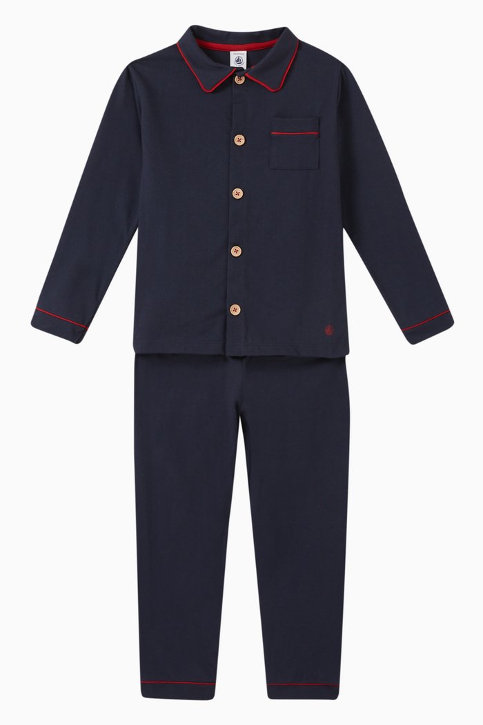 

Pyjama Set in Cotton, Blue