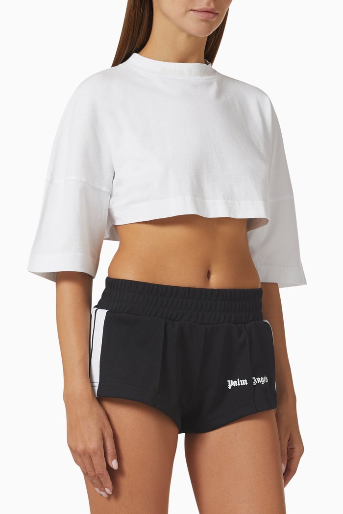

Logo-print Crop T-shirt in Cotton, White