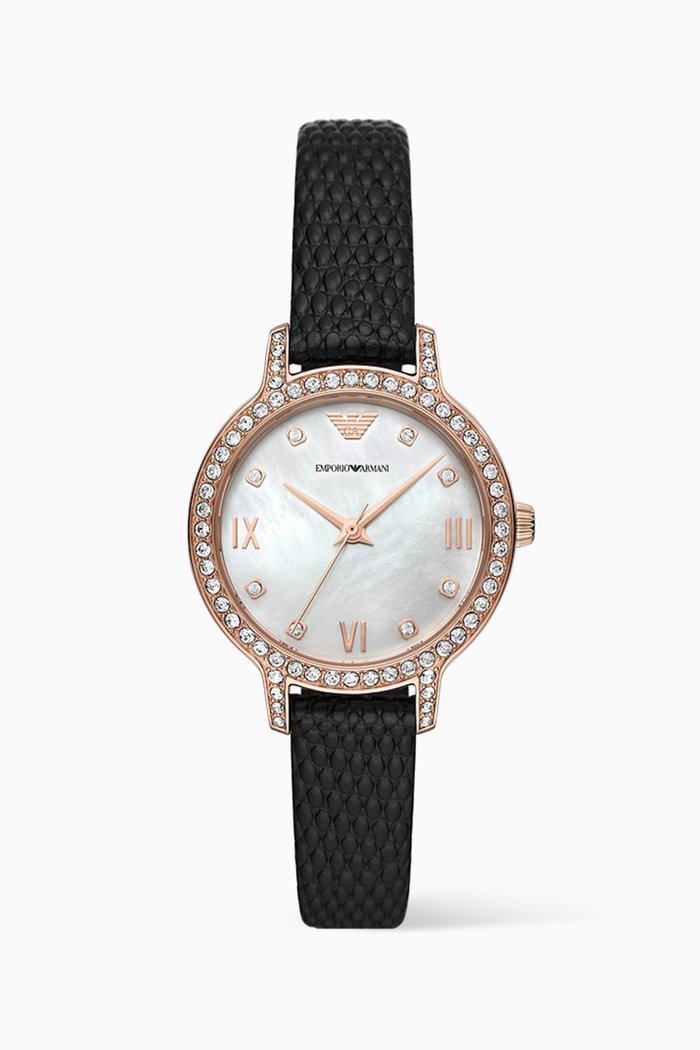 

Cleo Automatic Watch, 32mm, Black