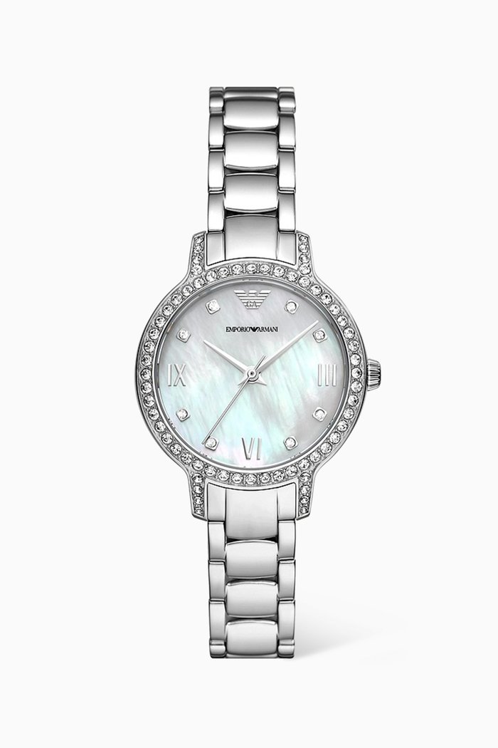 

Cleo Automatic Watch, 32mm, Silver