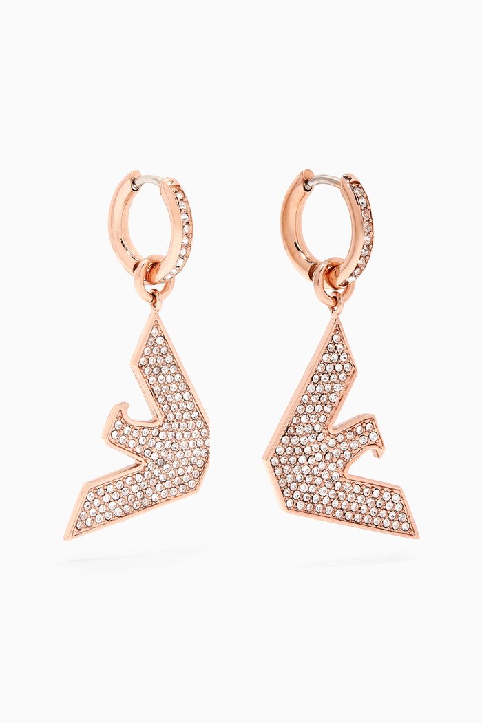 

Eagle Logo Earrings in Stainless Steel, Rose gold