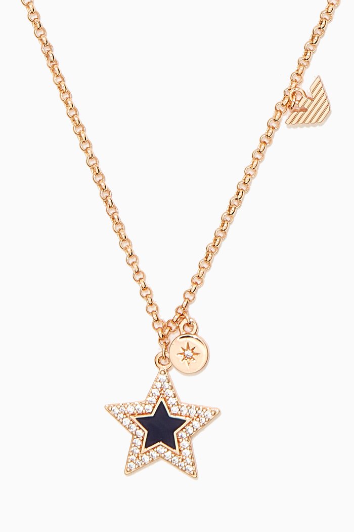 

Star Charm Necklace, Rose gold