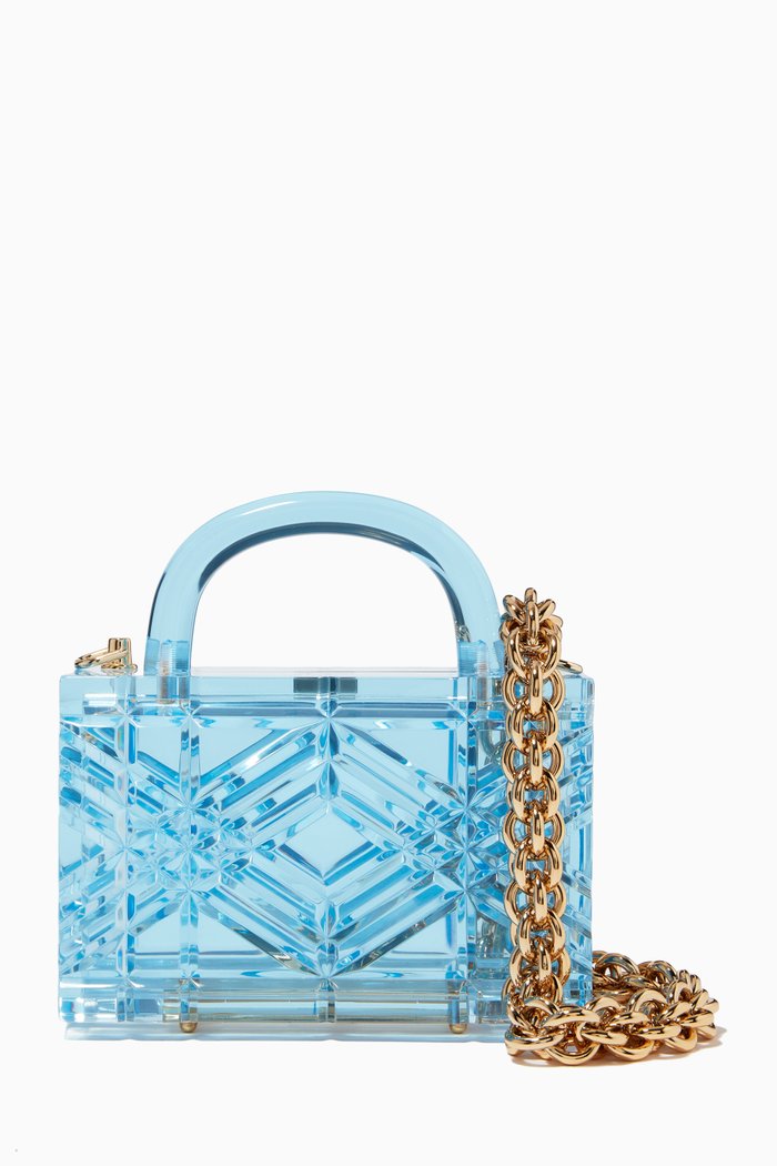 

Small Adele Crossbody Bag in Acrylic, Blue