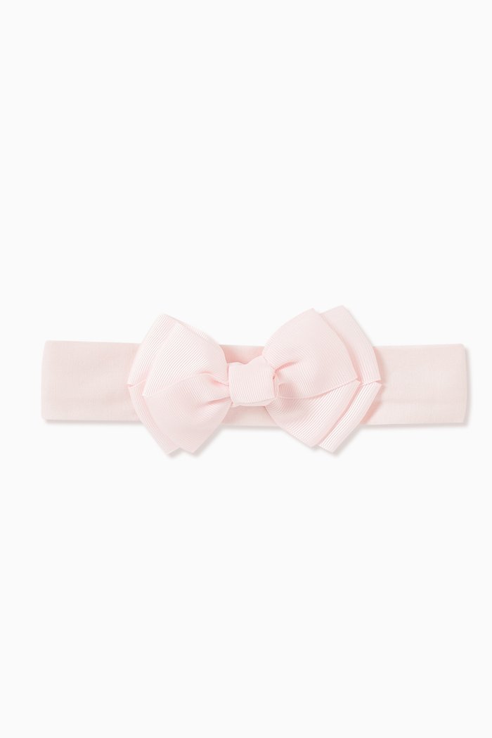 

Bonnie Bow Headband in Jersey, Pink
