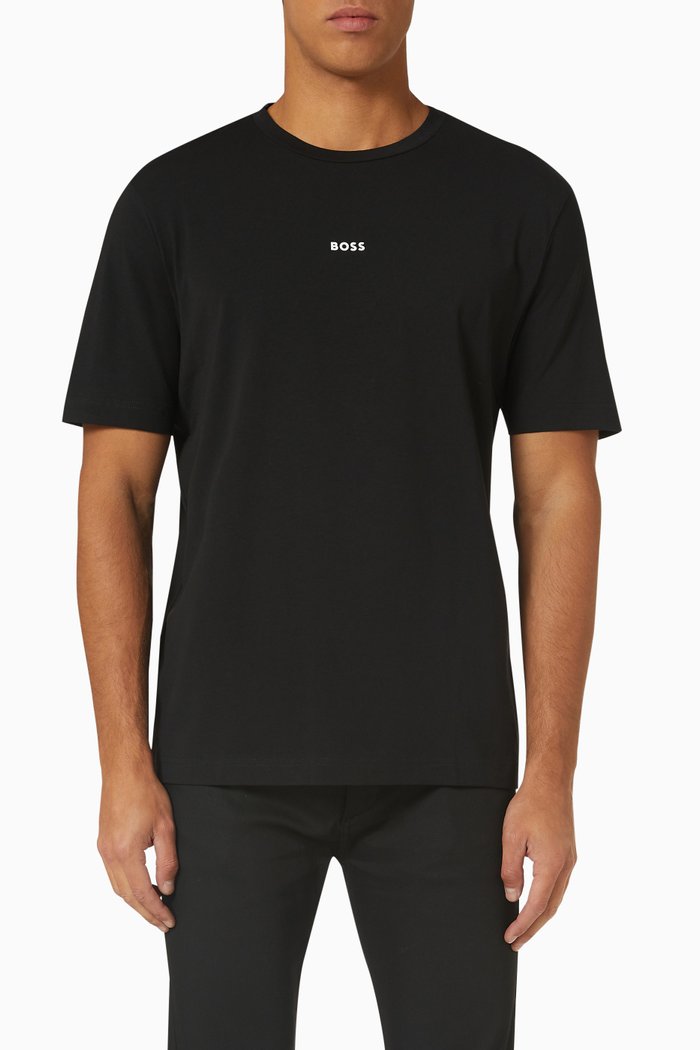 T-shirt in Cotton Jersey, Black