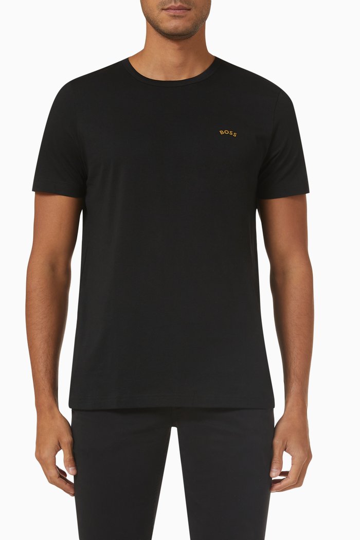 

Logo T-shirt in Cotton Jersey, Black