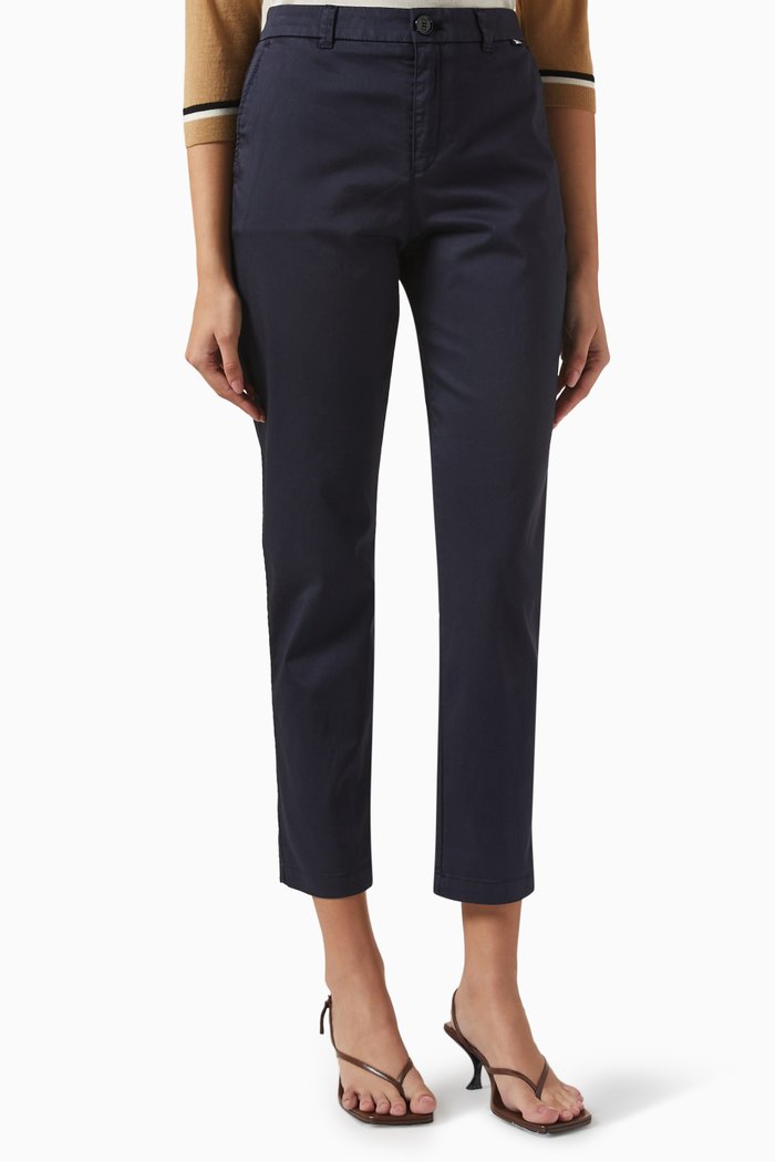 

Tachini 2 Tapered-leg Pants in Organic Cotton, Blue