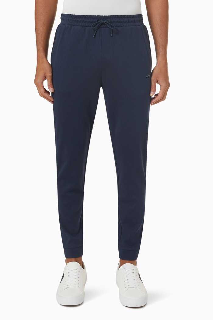 

Curved Logo Sweatpants in Cotton, Blue
