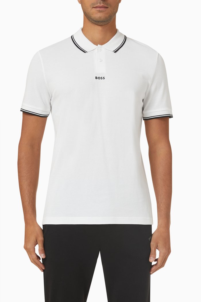 

Polo Shirt in Cotton Piqué, White