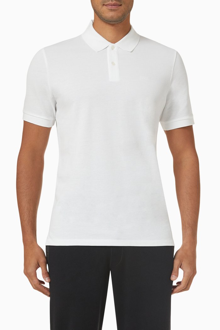 

Polo Shirt in Organic Cotton, White