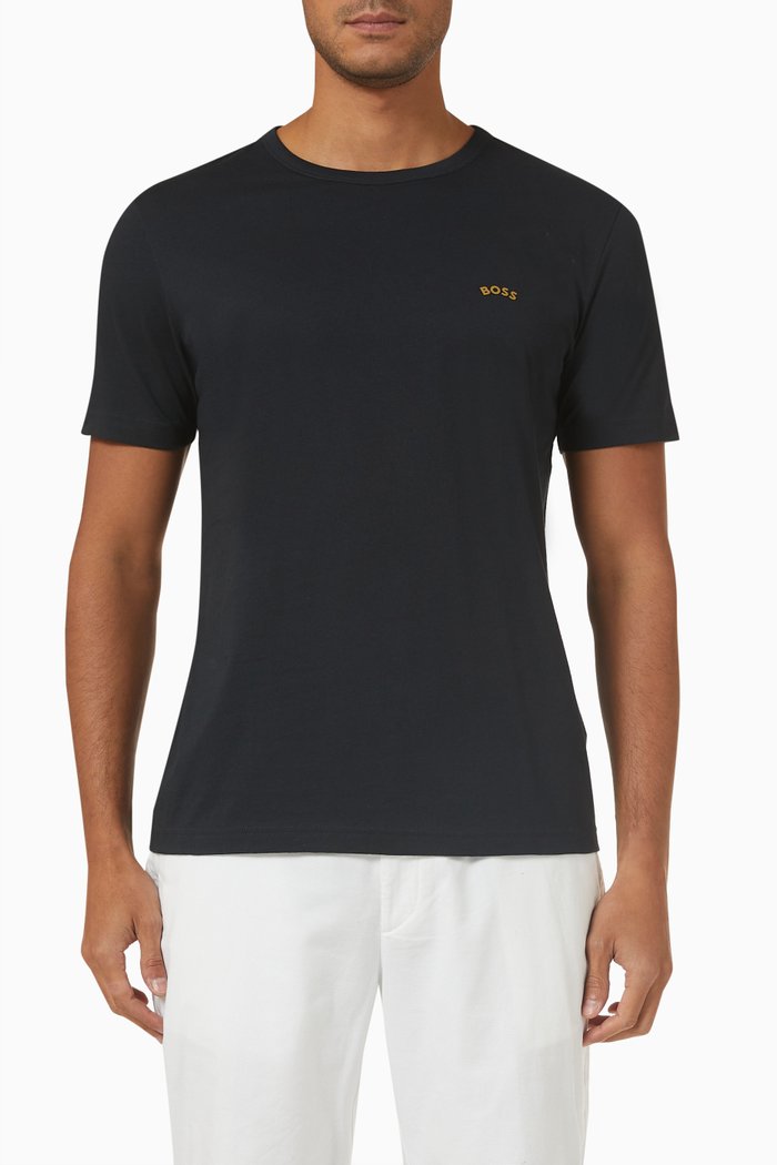 

T-shirt in Organic Cotton Jersey, Blue