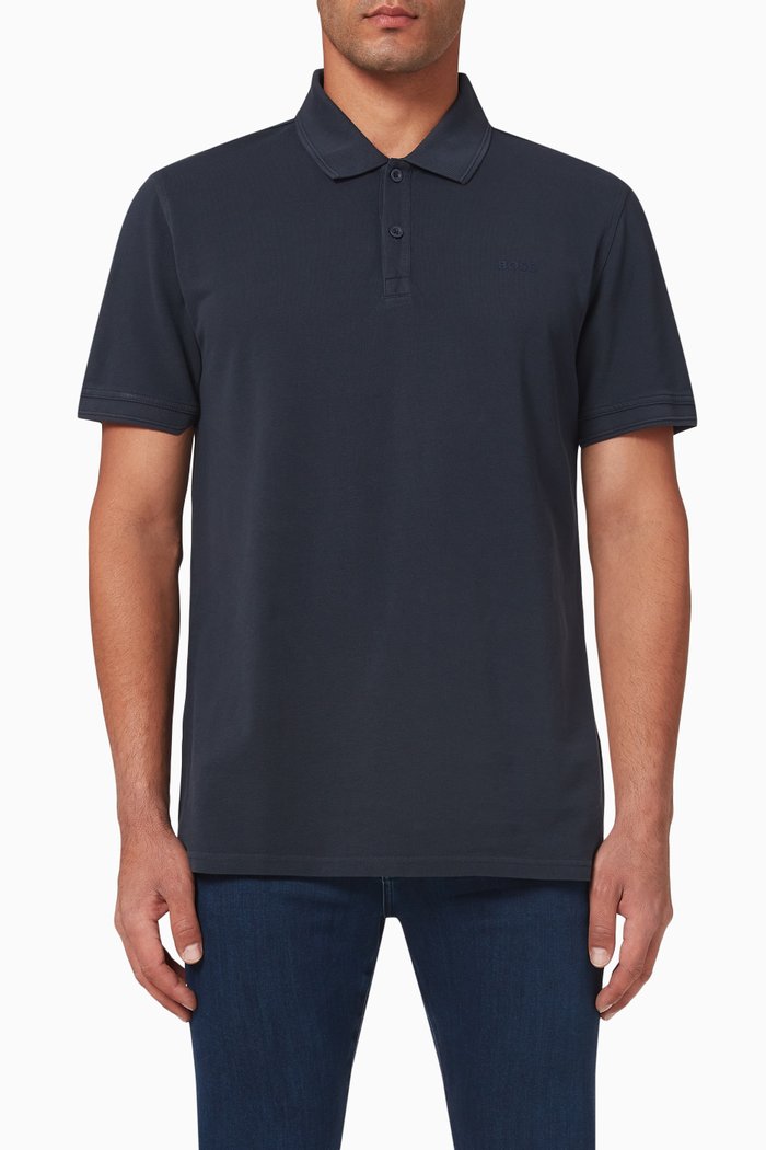 

Prime Polo Shirt in Cotton Piqué, Blue
