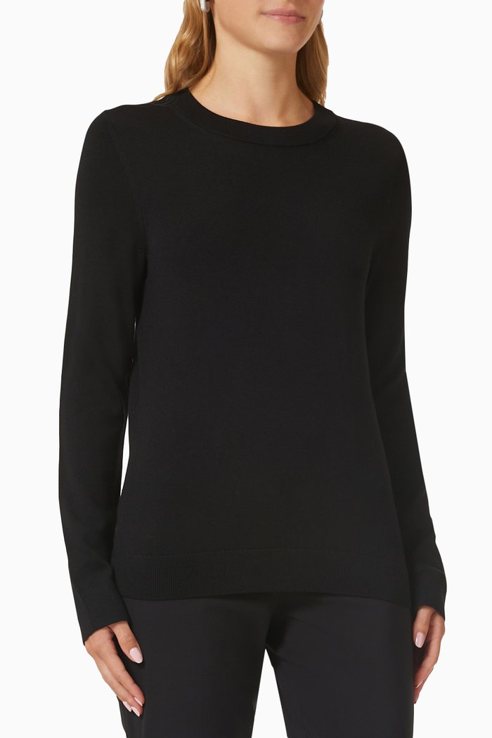 

Feganas Long Sleeve Sweater, Black