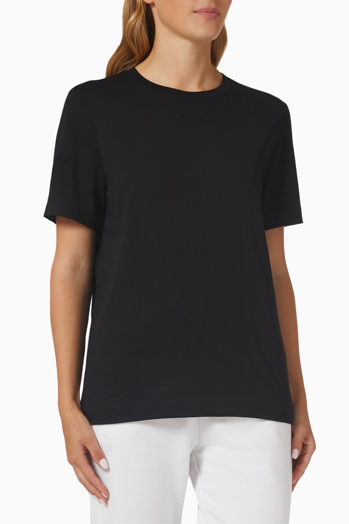 

Relaxed-fit T-shirt in Organic Cotton Jersey, Black