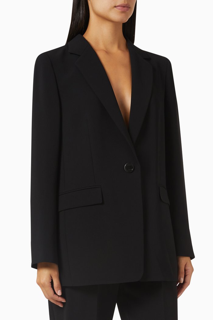 

Tailored Blazer in Viscose-blend, Black