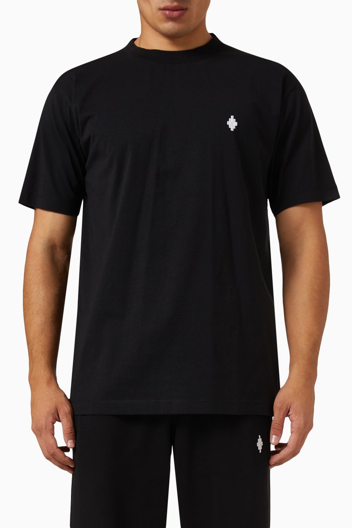 

Cross T-shirt in Cotton Jersey, Black
