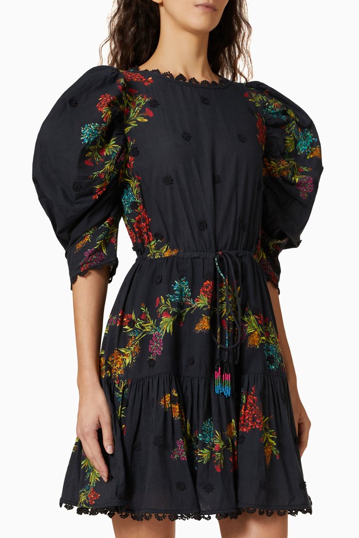 

Louis Mini Dress in Organic Cotton, Black