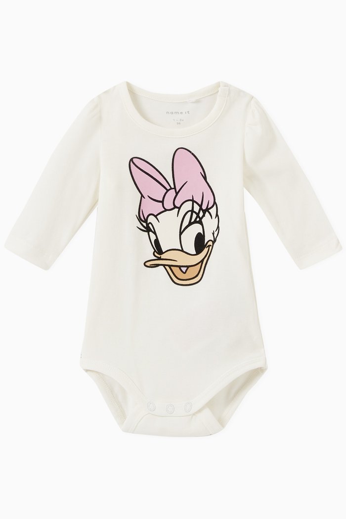 

Daisy Duck-print Bodysuit in Cotton, Neutral