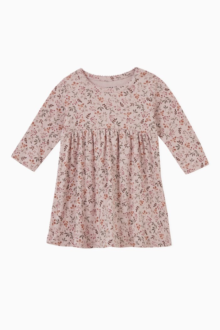 

Floral Print Dress in Cotton Modal, Purple