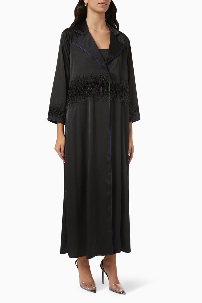 

Embellished Abaya, Black