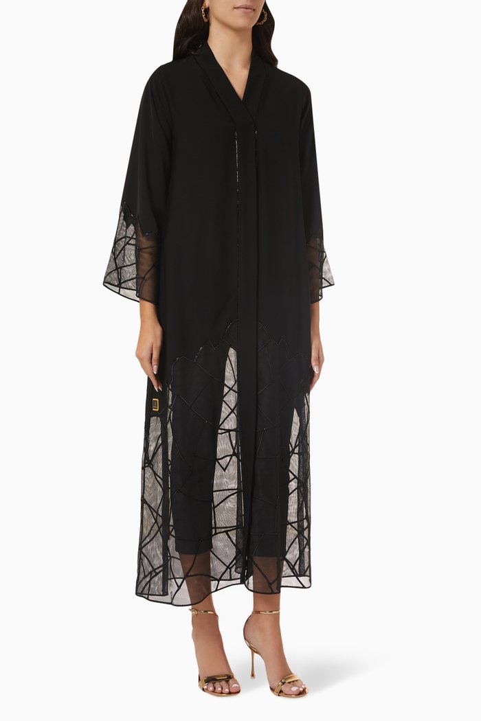 

Embroidered Abaya, Black