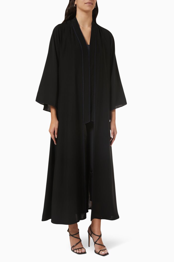 

Embroidered Abaya, Black