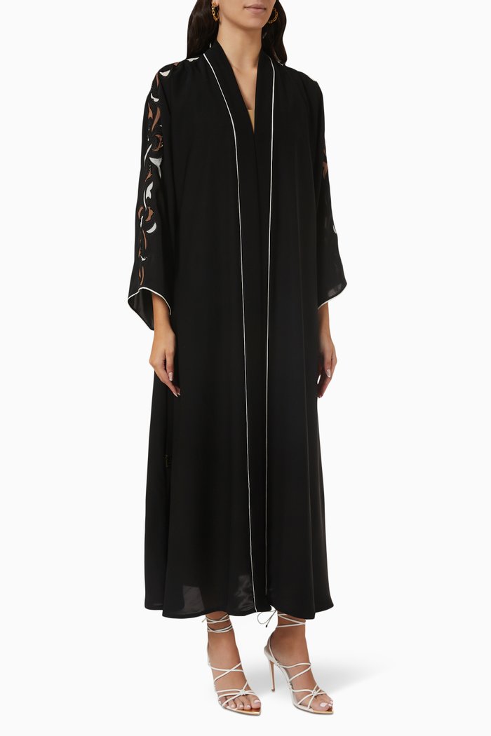 

Embroidered Abaya, Black