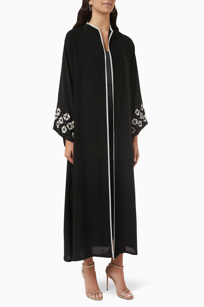 

Beaded Abaya, Black