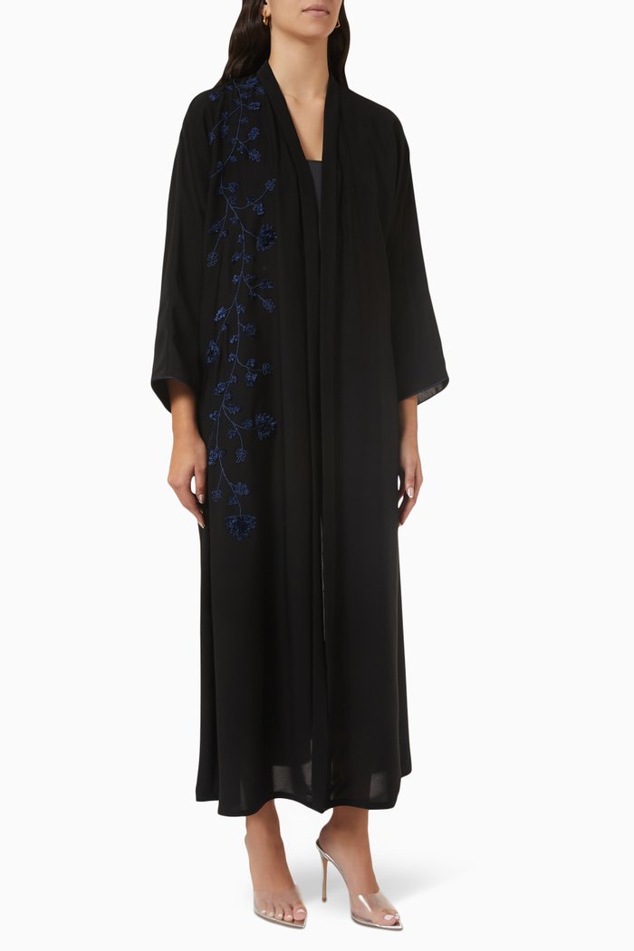 

Embroidered Abaya, Black