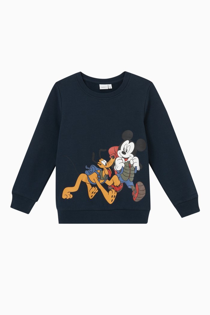 Mickey Mouse Sweatshirt in Cotton, Blue