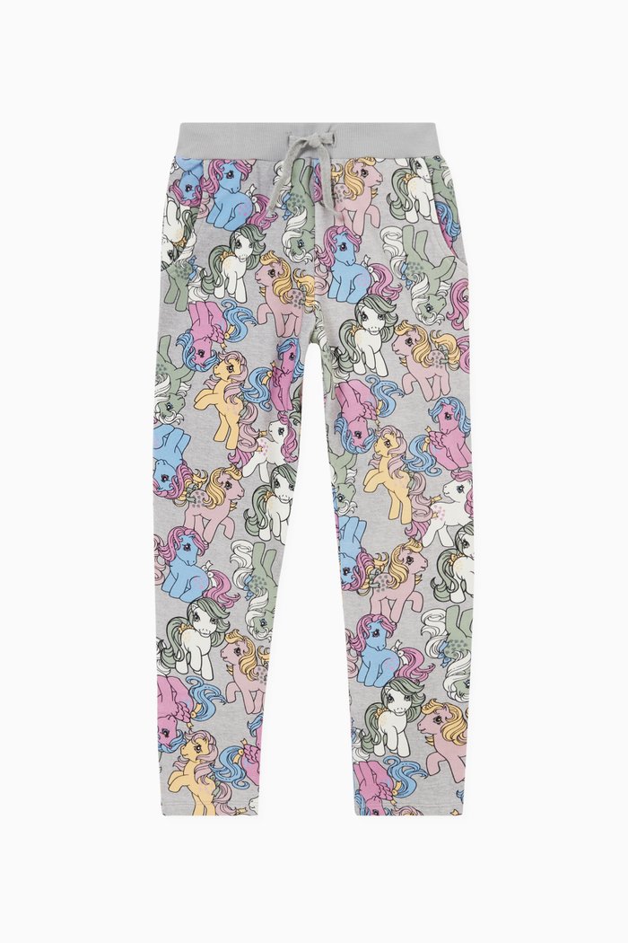 

My Little Pony Print Sweatpants in Cotton, Grey