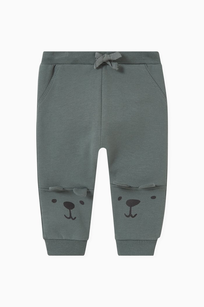 

3D Printed Sweatpants in Organic Cotton, Green