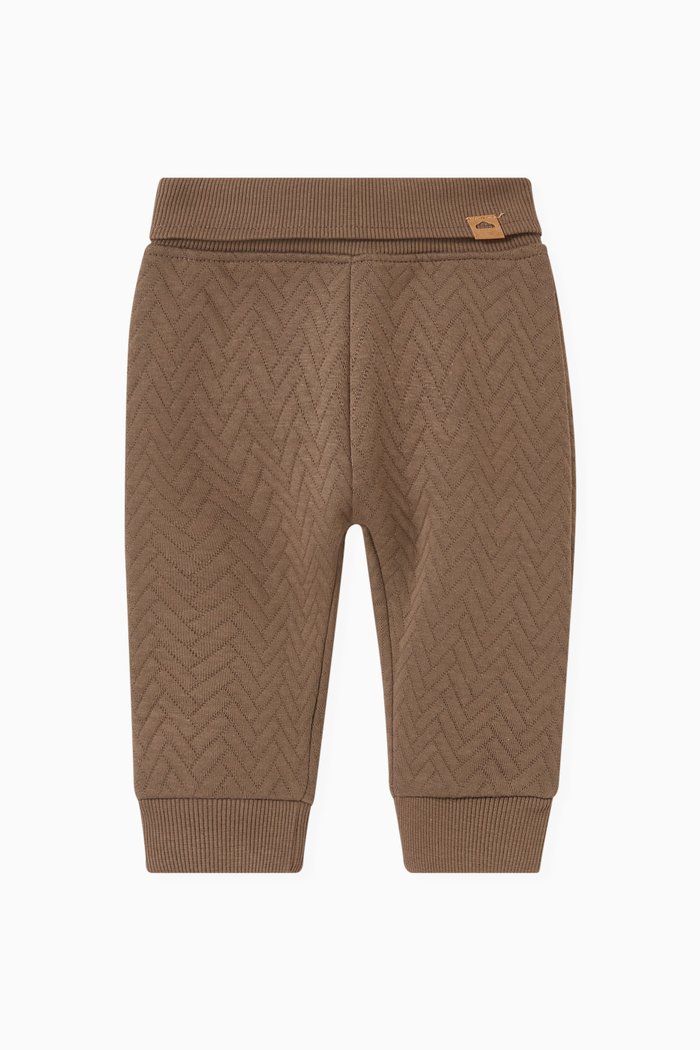 

Quilted Pants in Organic Cotton, Brown