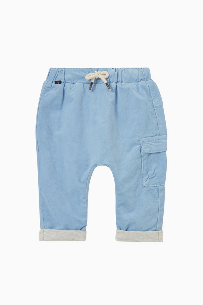 Corduroy Pants in Cotton, Blue