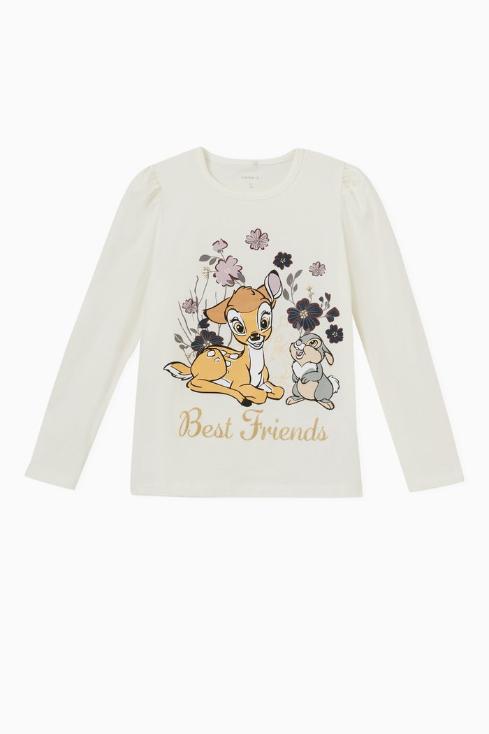 

Bambi Print T-shirt in Cotton, Neutral