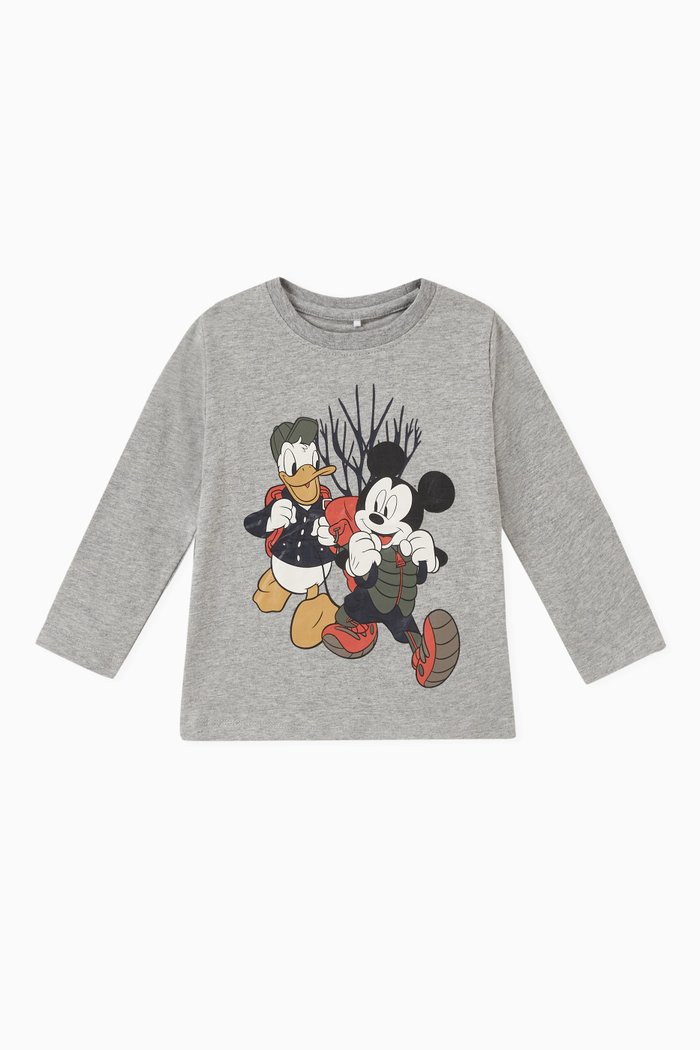 

Mickey & Friends Print T-shirt in Cotton-jersey, Grey