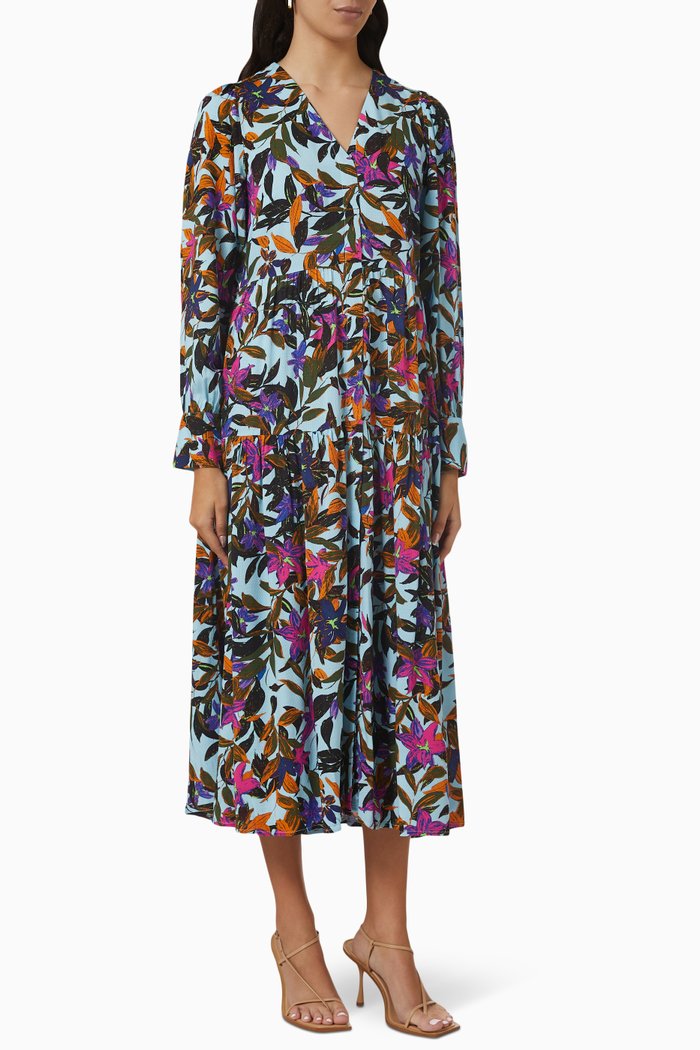 

Yasastara Floral-print Shirt Dress in ECOVERO-viscose, Multicolour