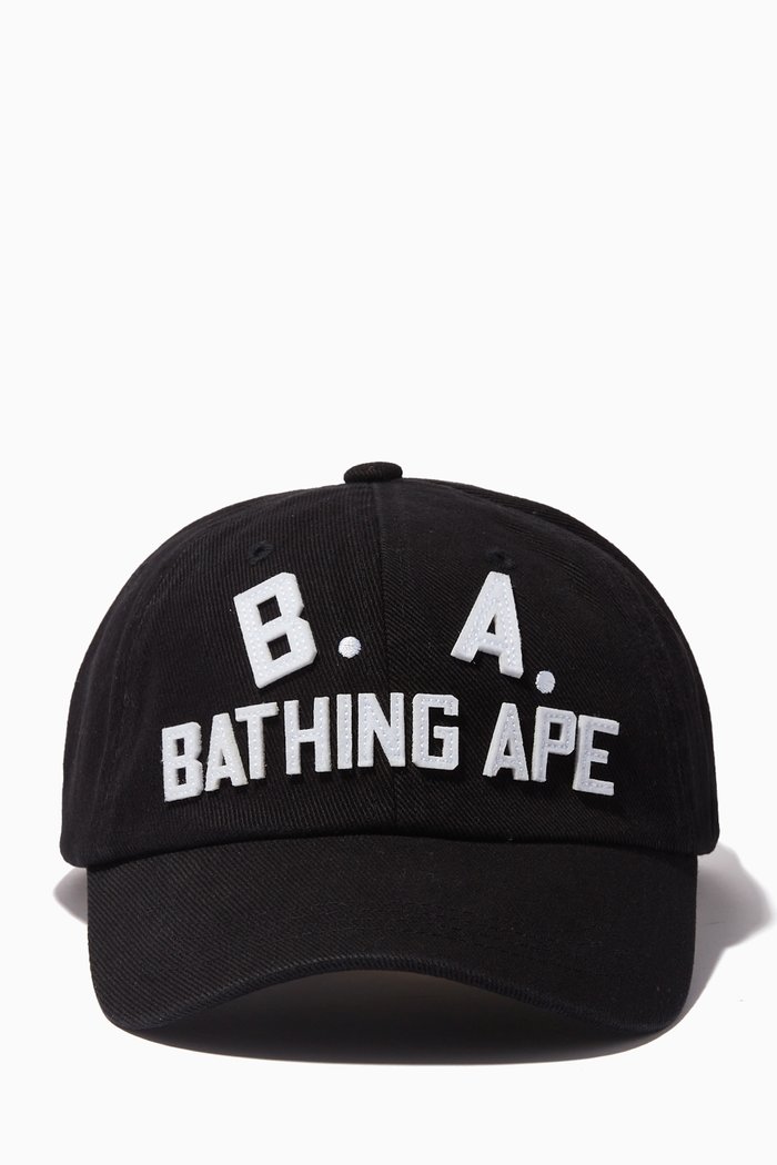 B.A. Baseball Cap in Washed Twill, Black
