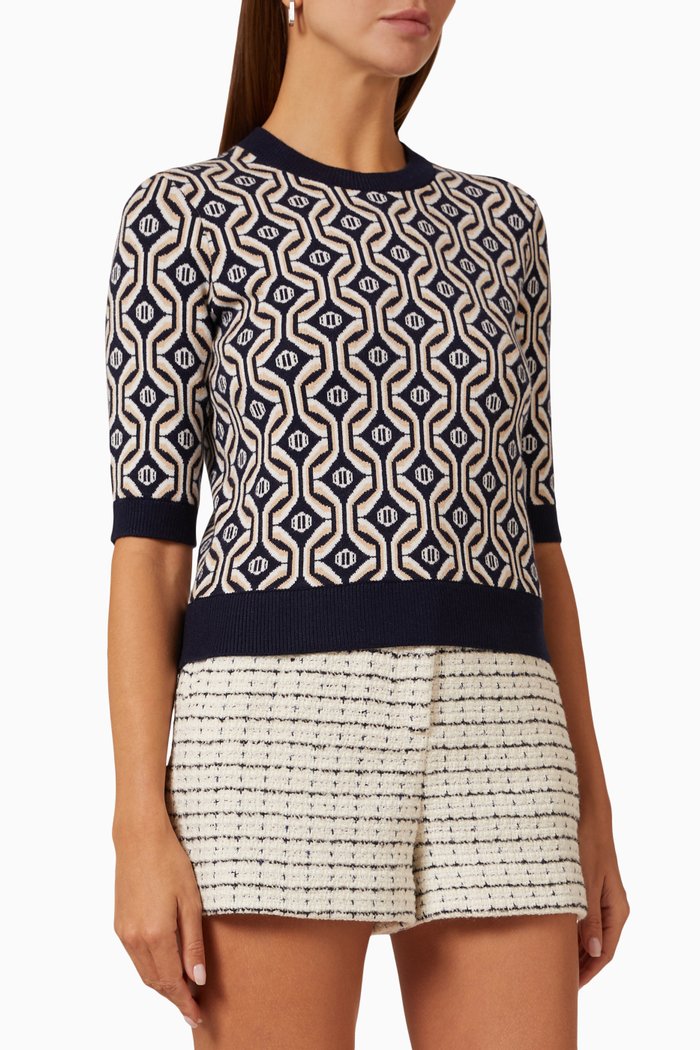 

Mina Sweater in Viscose-knit, Blue